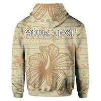 Custom Hawaii Hibiscus Plumeria Kanaka Polynesian Vintage Hoodie - Polynesian Pride
