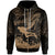Hawaii Zip up Hoodie Scuba Diving With Turtle Unisex Gold - Polynesian Pride