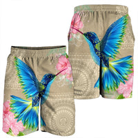 Hawaii Humming Bird Hibiscus Polynesian Men's Shorts - AH - Polynesian Pride
