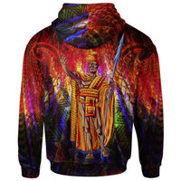 Hawaii Zip Hoodie Hawaii King Polynesian Patterns - Polynesian Pride