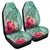 Hawaii Manta Ray Tropical Hibiscus Plumeria Car Seat Covers - AH Universal Fit Black - Polynesian Pride