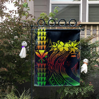 Hawaii Map Kanaka Polynesian Hula Girl Flag Reggae - AH - J5C - Polynesian Pride