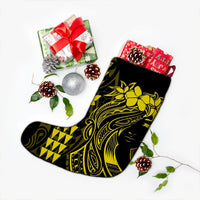 Hawaii Map Kanaka Polynesian Hula Girl Christmas Stocking Yellow - AH - J5R - Polynesian Pride