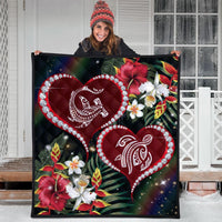 Hawaii Mate Tropical Premium Blanket - Pearl Style - AH - Polynesian Pride