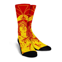 Hawaii Mauna Kea Pele Polynesian Crew Socks - AH - Polynesian Pride