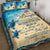 Hawaii Mom To Daughter Beach Turtle Quilt Bed Set - AH Blue - Polynesian Pride