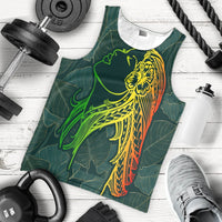 Hawaii Monstera Kalo Hula Girl Kanaka Maoli Tank Top - AH - Polynesian Pride