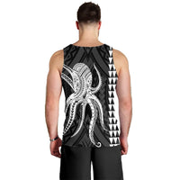 Hawaii Octopus KaKau Polynesian Tank Top - White - AH - Polynesian Pride