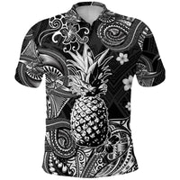 Hawaii Pineapple Polynesian Polo Shirt Unique Style Black LT8 - Polynesian Pride
