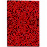 Hawaii Polynesian Culture Red Area Rug - AH Luxurious - Polynesian Pride