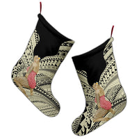 Hawaii Polynesian Hula Girl Wearing Plumeria Christmas Stocking - AH - Polynesian Pride
