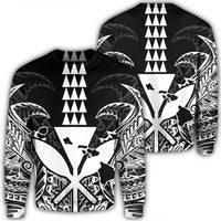 Hawaii Polynesian Kanaka Kakau Sweatshirt - Alan Style White - AH Unisex Black - Polynesian Pride