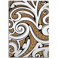 Hawaii Polynesian Maori Ethnic Ornament Gold Area Rug - AH Luxurious - Polynesian Pride