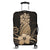 Hawaii Polynesian Pineapple Hibiscus Luggage Covers - Gold - AH Black - Polynesian Pride