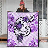 Hawaii Polynesian Plumeria Hibiscus Turtle Premium Quilts - AH - Jack Style - Pink - Polynesian Pride