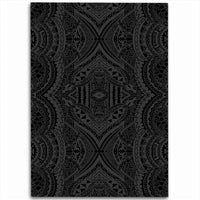Hawaii Polynesian Symmetry Gray Area Rug - AH Luxurious - Polynesian Pride