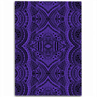 Hawaii Polynesian Symmetry Violet Area Rug - AH Luxurious - Polynesian Pride