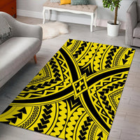 Hawaii Polynesian Tradition Yellow Area Rug - AH - Polynesian Pride