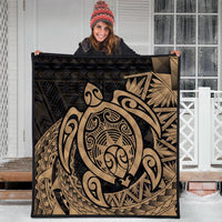 Hawaii Polynesian Turtle Premium Quilts - Gold - AH - Polynesian Pride