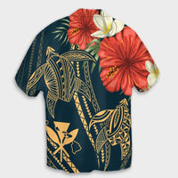 Hawaii Polynesian Turtle Hibiscus Hawaiian Shirt - Nolan Style - AH - Polynesian Pride