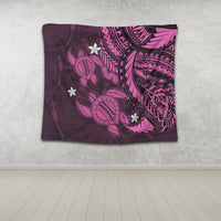 Hawaii Polynesian Turtle Hibiscus Tapestry - Pink - AH - Polynesian Pride