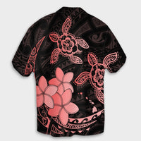 Hawaii Polynesian Turtle Plumeria Hawaiian Shirt - Pog Style Red - AH - Polynesian Pride