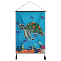 Hawaii Sea Cartoon Hanging Poster - AH Hanging Poster Cotton And Linen - Polynesian Pride