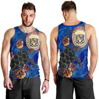 Hawaii Seal Of Hawaii Hibiscus Ocean Turtle Polynesian Tank Top - AH - Polynesian Pride