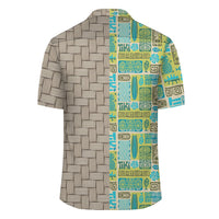 Hawaii Seamless Exotic Tiki Pattern Lauhala Moiety Hawaiian Shirt - Polynesian Pride