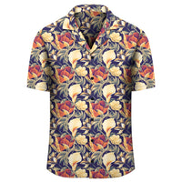 Hawaii Seamless Tropical Flower Plant And Leaf Pattern Background Hawaiian Shirt - Polynesian Pride