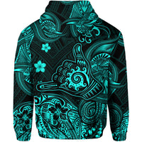 Hawaii Shaka Polynesian Zip Hoodie Unique Style Turquoise LT8 - Polynesian Pride