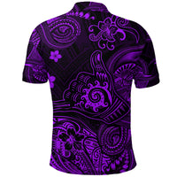 Hawaii Shaka Polynesian Polo Shirt Unique Style Purple LT8 - Polynesian Pride