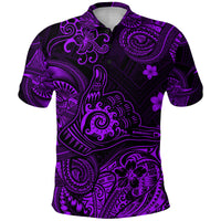 Hawaii Shaka Polynesian Polo Shirt Unique Style Purple LT8 - Polynesian Pride