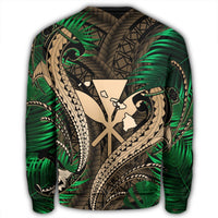 Hawaii Shark Polynesian Tropical Sweatshirt - Gold - AH - Polynesian Pride