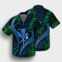Hawaii Shark Polynesian Tropical Hawaiian Shirt - Pastel - AH - Polynesian Pride