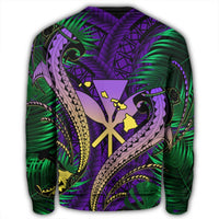 Hawaii Shark Polynesian Tropical Sweatshirt - Purple - AH - Polynesian Pride