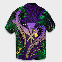 Hawaii Shark Polynesian Tropical Hawaiian Shirt - Purple - AH - Polynesian Pride