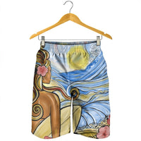 Hawaii The Girl Surfing Wave Men's Shorts - AH - Polynesian Pride