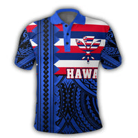 Hawaii Polo Shirt Hawaiian Hawaii Flag Polo Shirt Speaka Style - Polynesian Pride