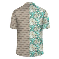 Hawaii Tropical Blue Lauhala Moiety Hawaiian Shirt - Polynesian Pride