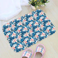Hawaii Tropical Hibiscus Blue Hawaii Door Mat - Polynesian Pride