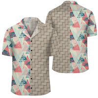 Hawaii Tropical Leaf Triangle Pattern Lauhala Moiety Hawaiian Shirt Unisex Art - Polynesian Pride