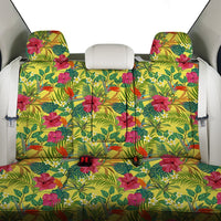 Hawaii Tropical Leaves And Flowers Back Seat Cover - Polynesian Pride