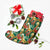 Hawaii Tropical Leaves Flowers And Birds Floral jungle Christmas Stocking - Polynesian Pride