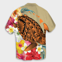 Hawaii Tropical Turtle Hibiscus And Plumeria Hawaiian Shirt - AH - Polynesian Pride