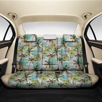 Hawaii Tropical Watercolor Palm Tree Leaf Back Seat Cover One Size Black Back Car Seat Covers - Polynesian Pride