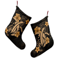 Hawaii Turtle Flower Polynesian Christmas Stocking - Gold - AH - Polynesian Pride