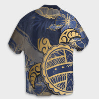 Hawaii Turtle Hibiscus Gold Hawaiian Shirt - Kyn Style - AH - Polynesian Pride