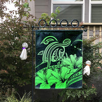 Hawaii Turtle Map Polynesian Flag Safety Green - AH - Polynesian Pride