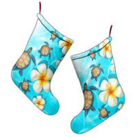 Hawaii Turtle Plumeria Ocean Christmas Stocking - AH - Polynesian Pride